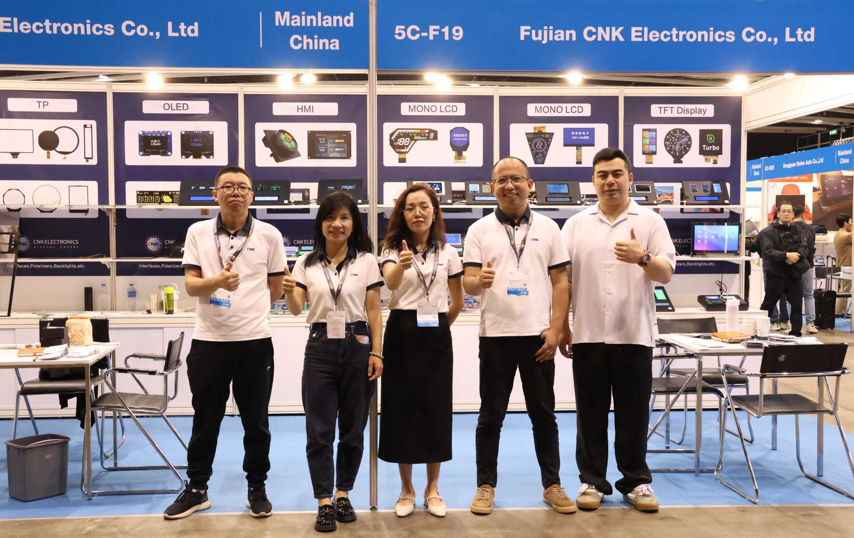 CNK Electronics viser innovative displayteknologier på 2025 Hong Kong Spring Electronics Fair