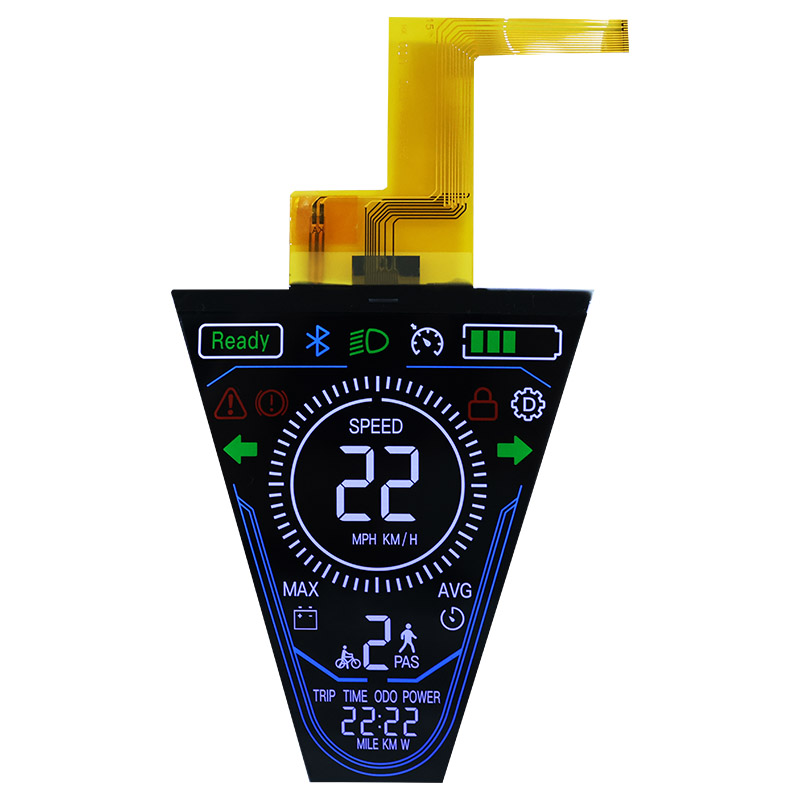 Bred visningsvinkel I2C Interface VA Farverigt segmentvisning